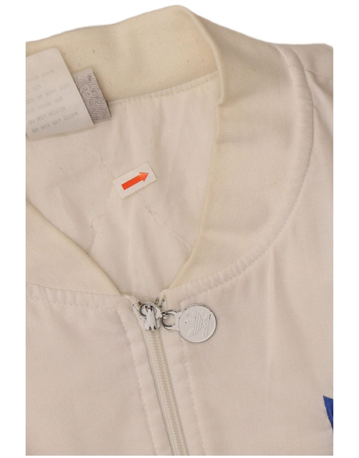 Adidas Ανδρικοί Χειμερινοί Ολυμπιακοί Αγώνες 80th Graphic Bomber Jacket UK 40 Large White