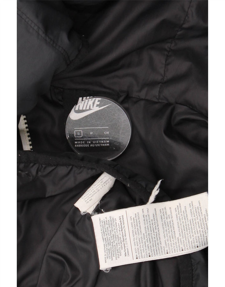 Γυναικείο παλτό Nike με κουκούλα μεγάλου μεγέθους UK 10 Small Navy Blue Polyester