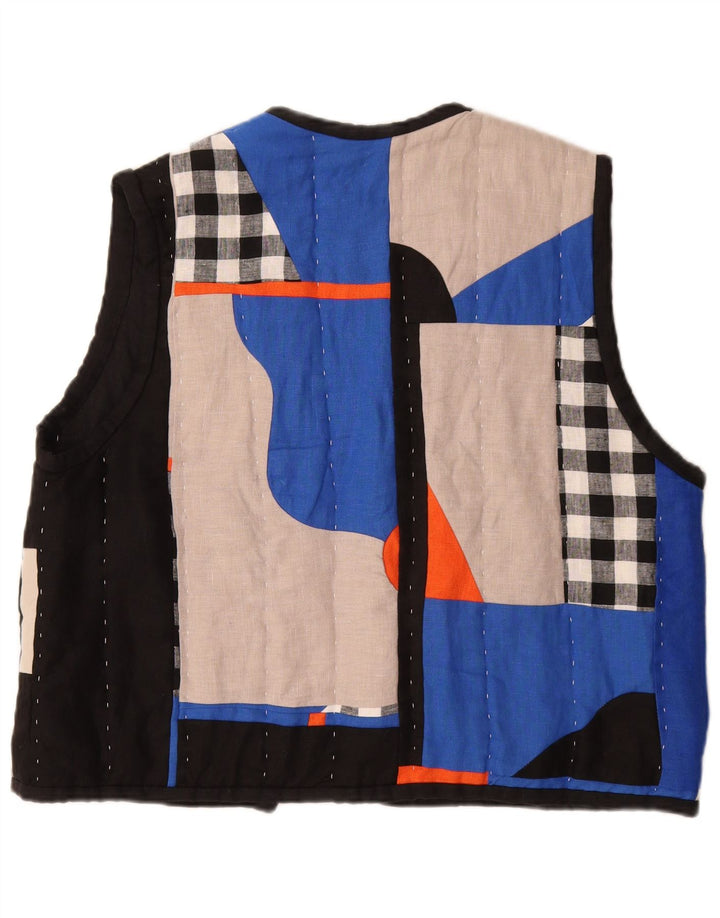 Mossom Γυναικείο Χειροποίητο Ανοιχτό Καπιτονέ Gilet UK 18 XL Πολύχρωμο Συνονθύλευμα