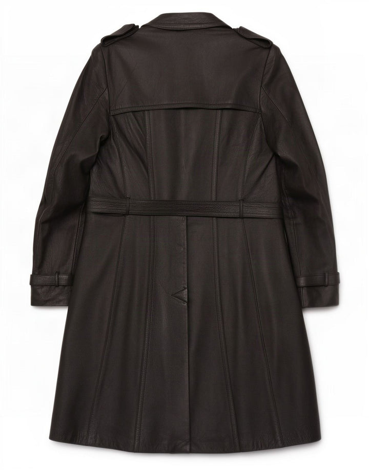 Vintage Ανδρική Δερμάτινη Καμπαρντίνα IT 46 Small Black
