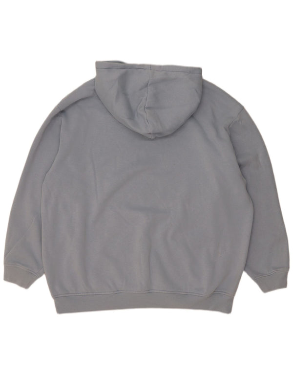 Adidas Γυναικείο Hoodie Jumper UK 12/14 μεσαίο μπλε βαμβακερό