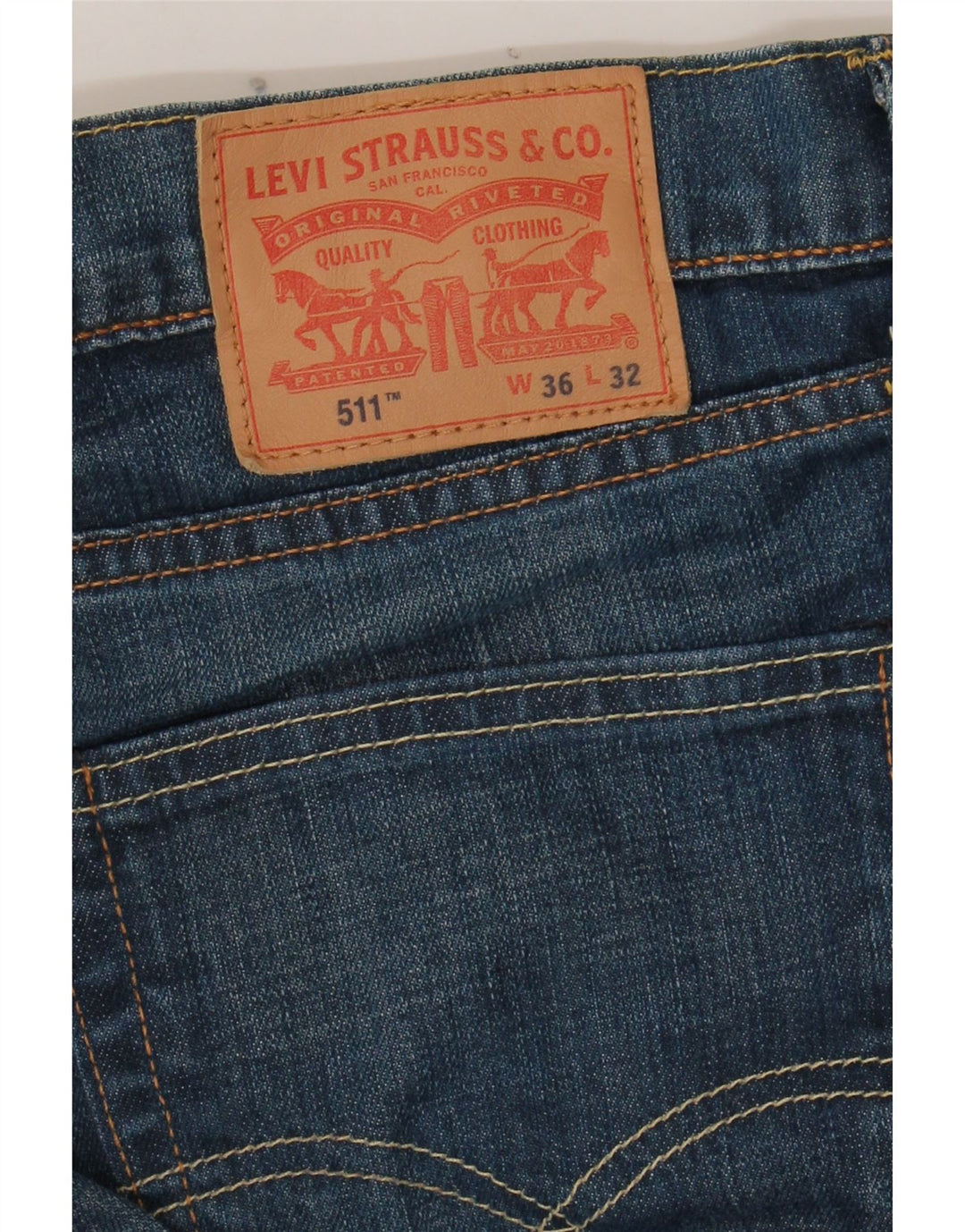 LEVI'S Mens 511 Slim Jeans W36 L32 Blue Cotton Vintage Levi's and Second-Hand Levi's from Messina Hembry 