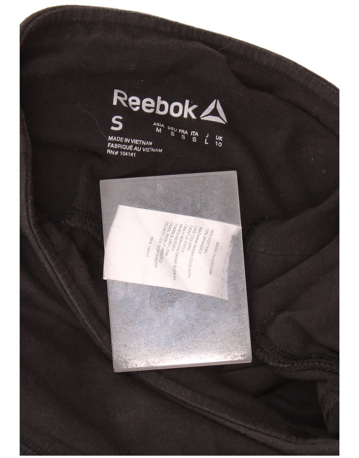 Γυναικείο κολάν REEBOK UK 10 Small Black Colourblock Βαμβακερό