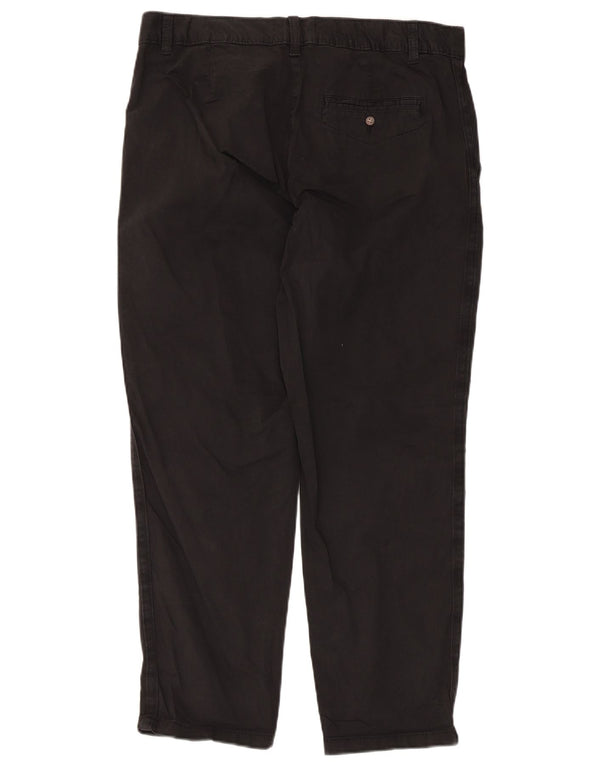 Marks & Spencer Γυναικείο ίσιο παντελόνι Chino UK 14 μεγάλο W34 L27 μαύρο