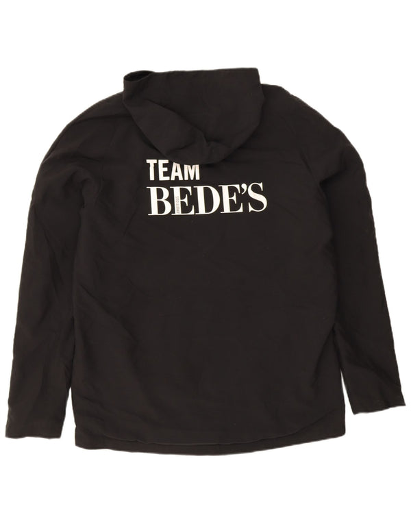 New Balance Ανδρικό τζάκετ με κουκούλα γραφικό αντιανεμικό UK 40 Large Black Sports