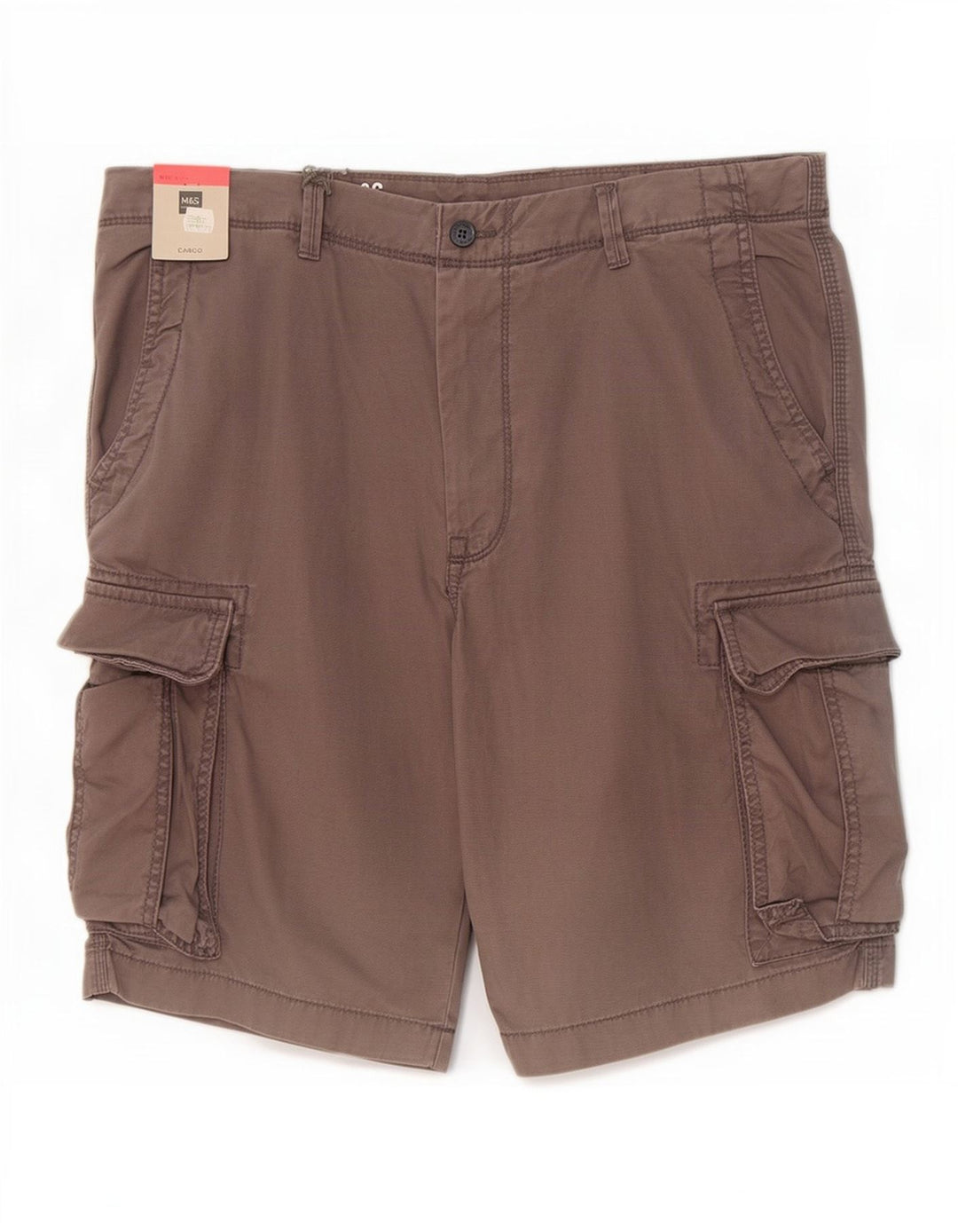 Ανδρικό σορτς Cargo Marks & Spencer W36 μεγάλο γκρι βαμβακερό