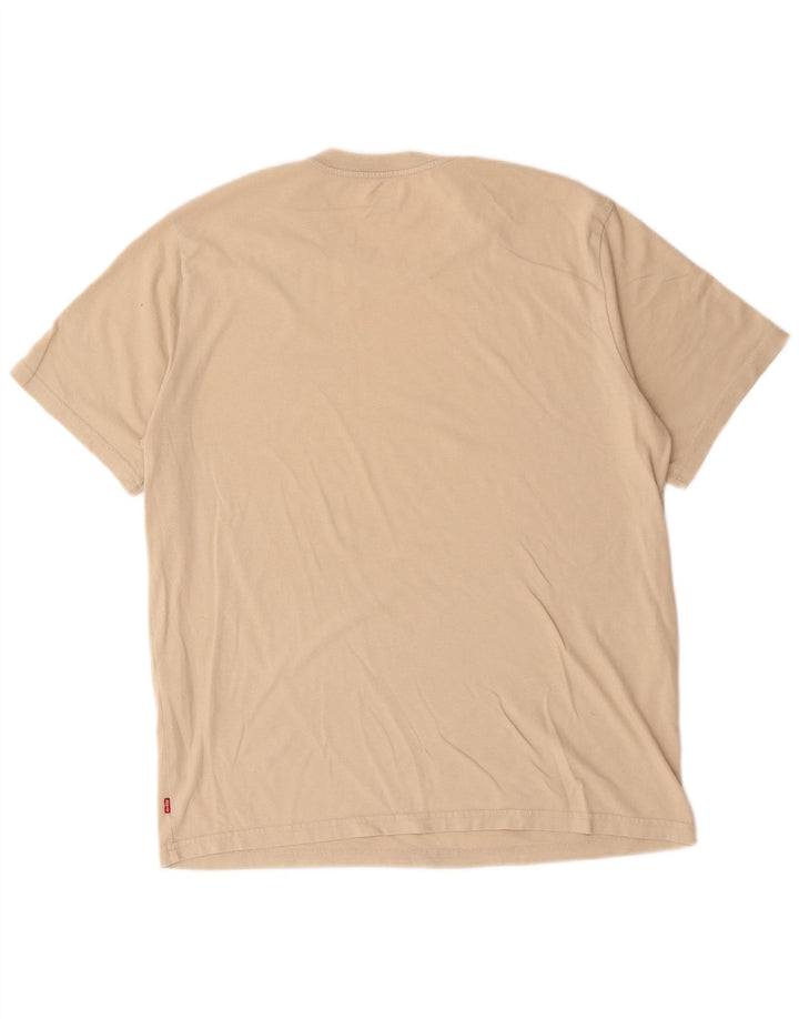 Ανδρικό μπλουζάκι Levi's Relaxed Graphic Top από μεσαίο μπεζ βαμβακερό