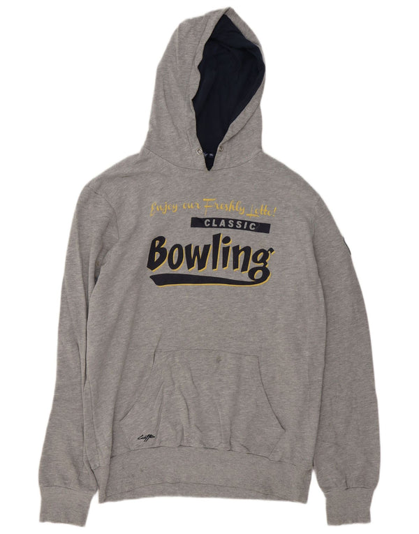Lotto Mens Graphic Hoodie Jumper 2XL Γκρι βαμβακερό