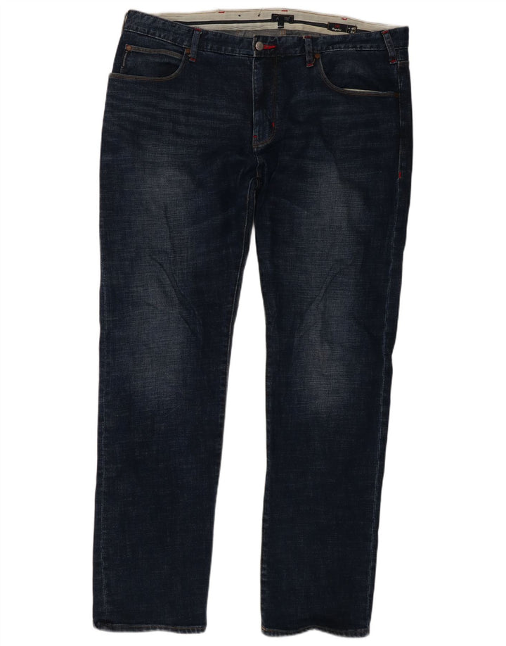 Ανδρικό τζιν Armani Regular Straight W40 L34 Navy Blue Cotton