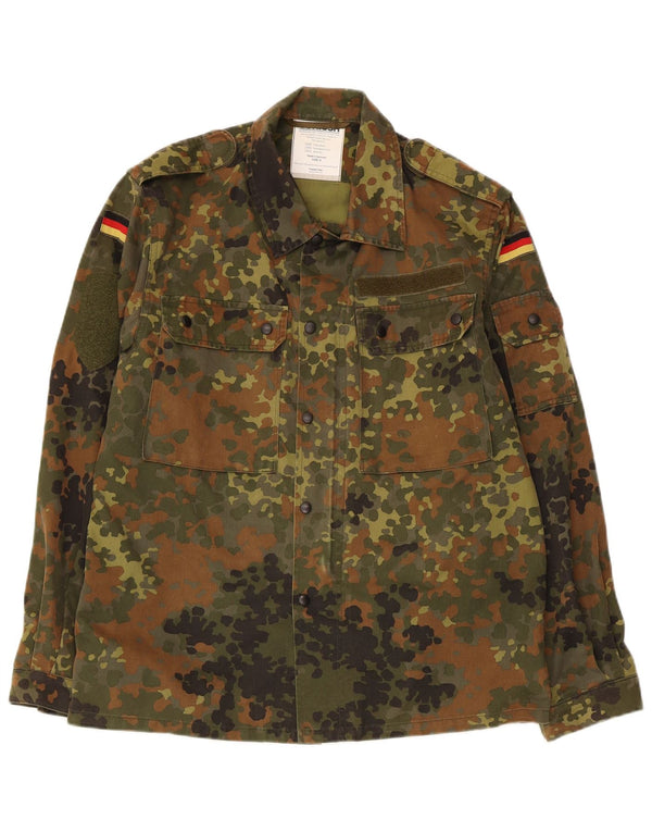 VINTAGE Ανδρικό γραφικό Military Jacket UK 36 Small Khaki Camouflage