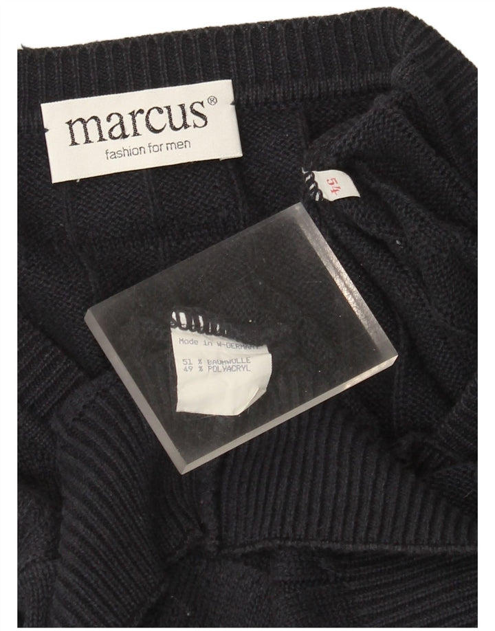 Ανδρικό πουλόβερ Marcus V-Neck Jumper IT 54 XL Navy Blue ριγέ πολυακρυλικό
