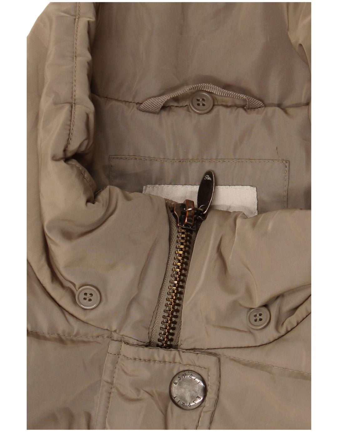 Esprit Γυναικείο παλτό UK 16 Large Khaki Polyester