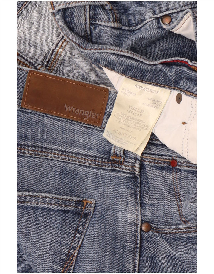 Ανδρικό τζιν Wrangler Regular Slim W36 L32 Μπλε βαμβακερό