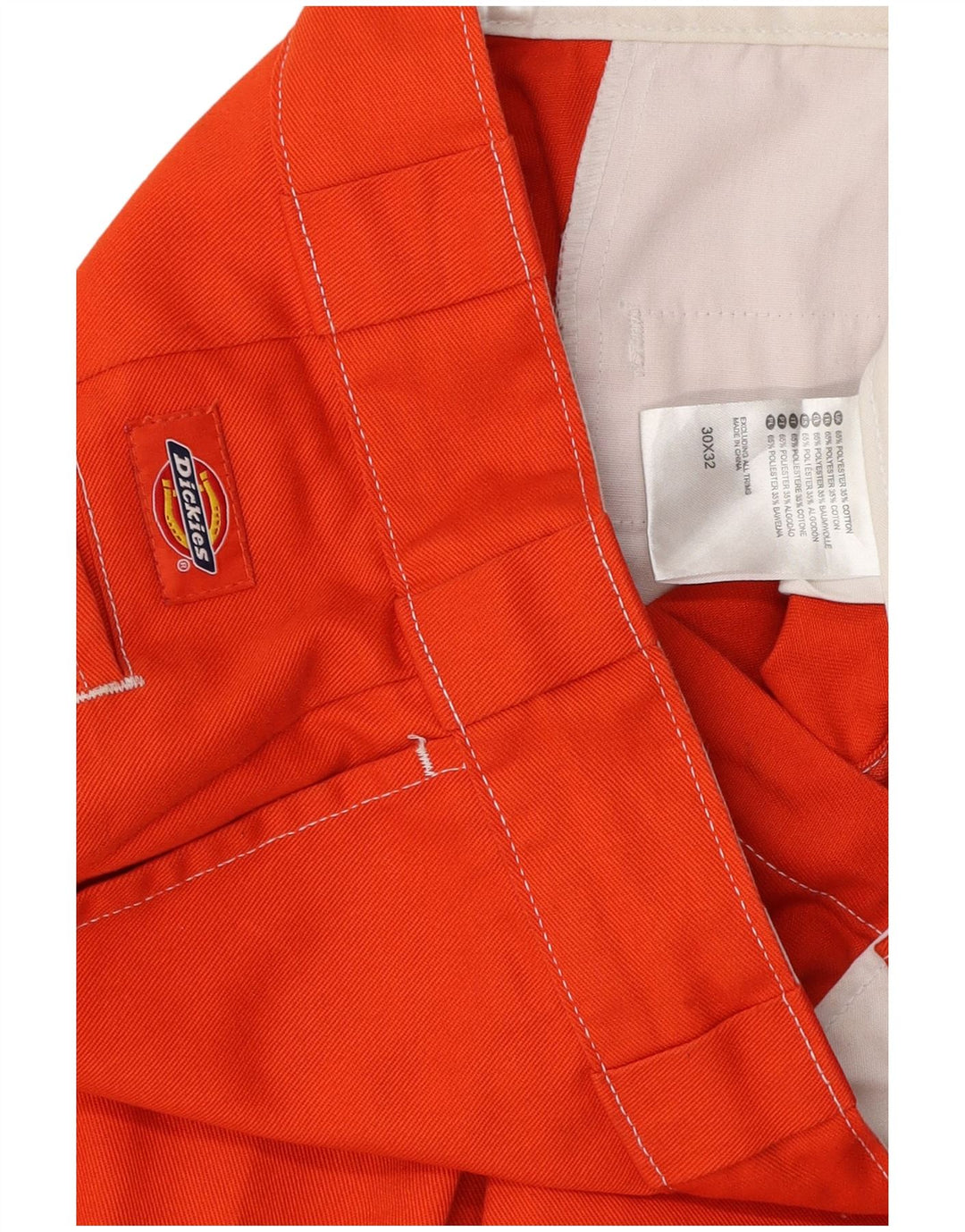 DICKIES Ανδρικό ίσιο παντελόνι Chino W30 L32 Πορτοκαλί Βαμβακερό