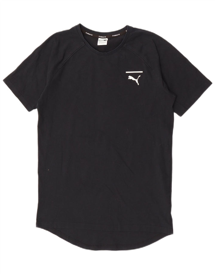 Ανδρικό γραφικό μπλουζάκι Puma, μεσαίο μαύρο βαμβακερό