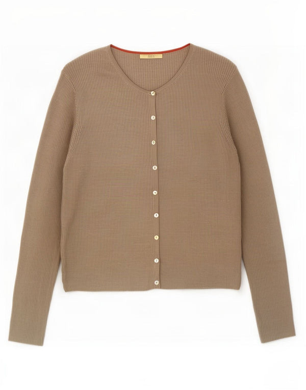 Marks & Spencer Γυναικεία ζακέτα Top UK 18 XL Khaki Silk