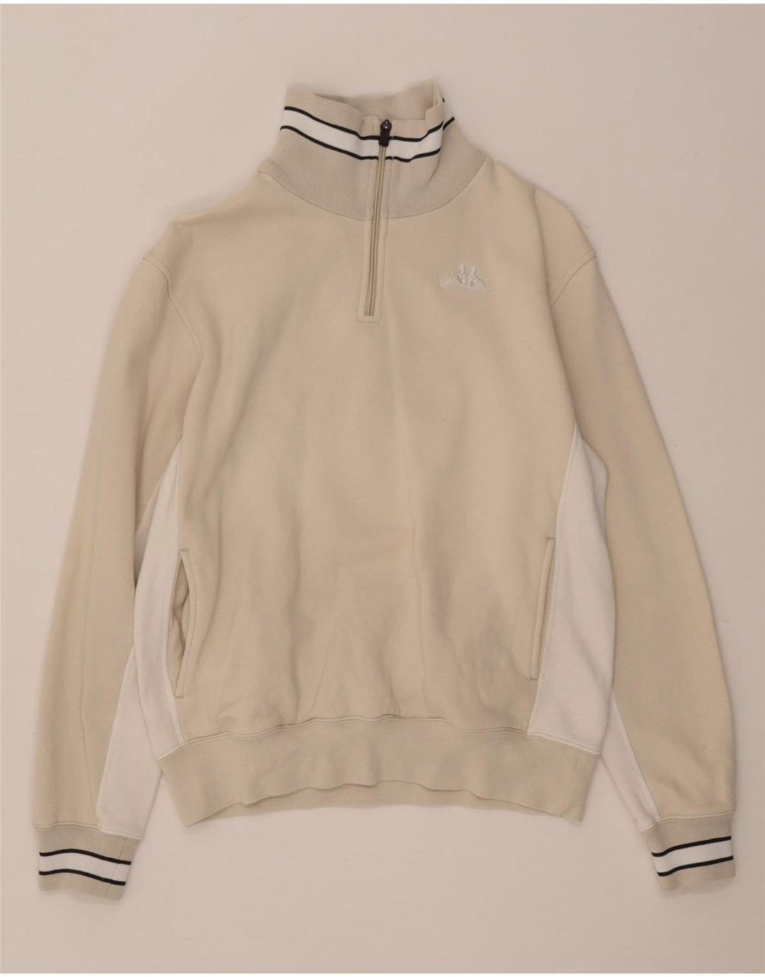 Γυναικείο φούτερ Kappa με φερμουάρ Jumper UK 14 Medium Beige Colourblock