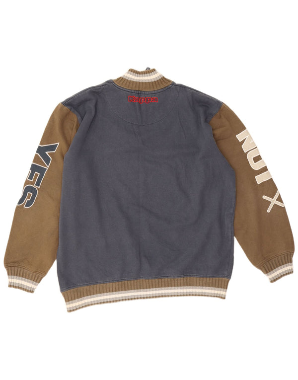 Ανδρική γραφική μπλούζα με φερμουάρ Kappa Jumper 2XL Navy Blue Colourblock