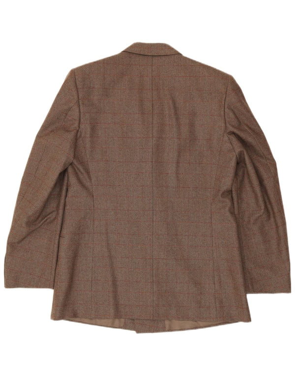 Corneliani Ανδρικό μπουφάν Blazer με διπλό στήθος IT 50 Large Brown Check