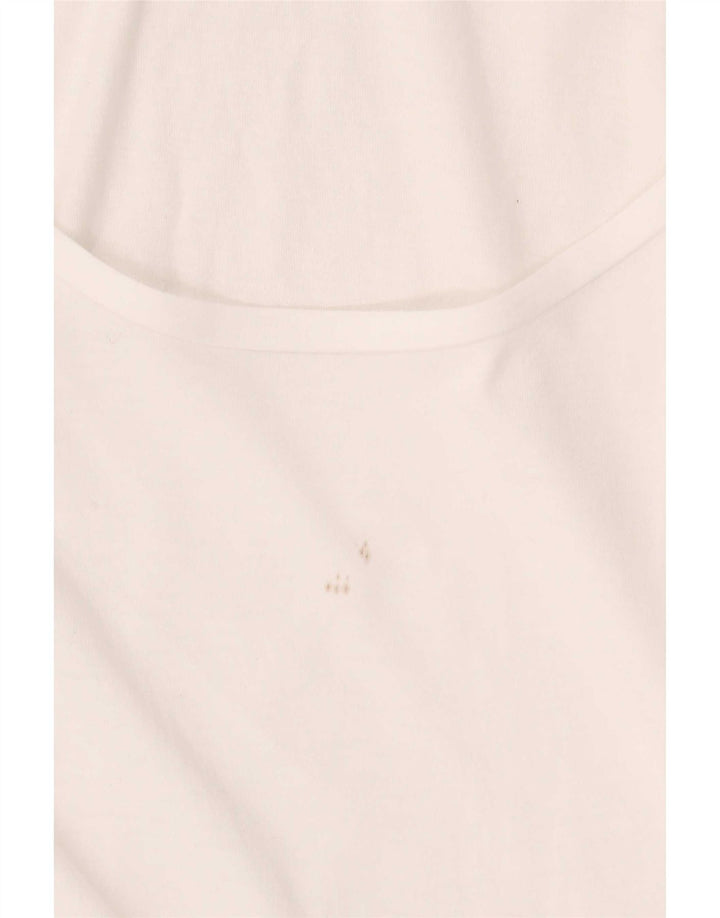 Guess Γυναικείο T-Shirt Top UK 8 Μικρό λευκό βαμβακερό