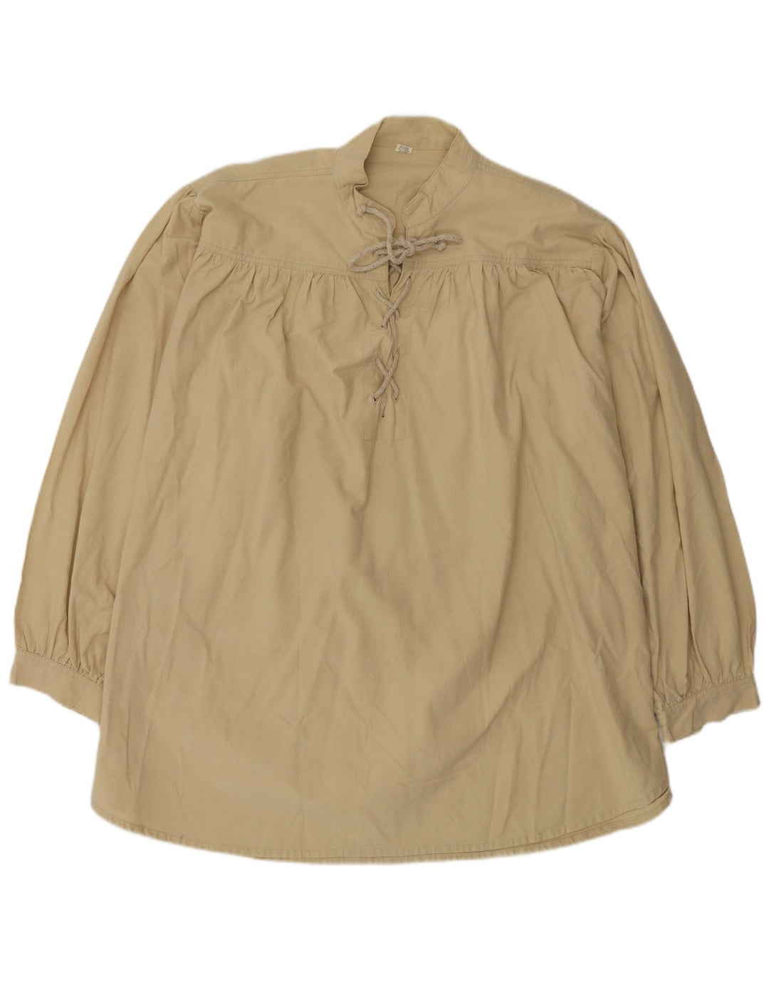 Ανδρικό πουλόβερ VINTAGE XL Πράσινο Βαμβακερό Μποέμ