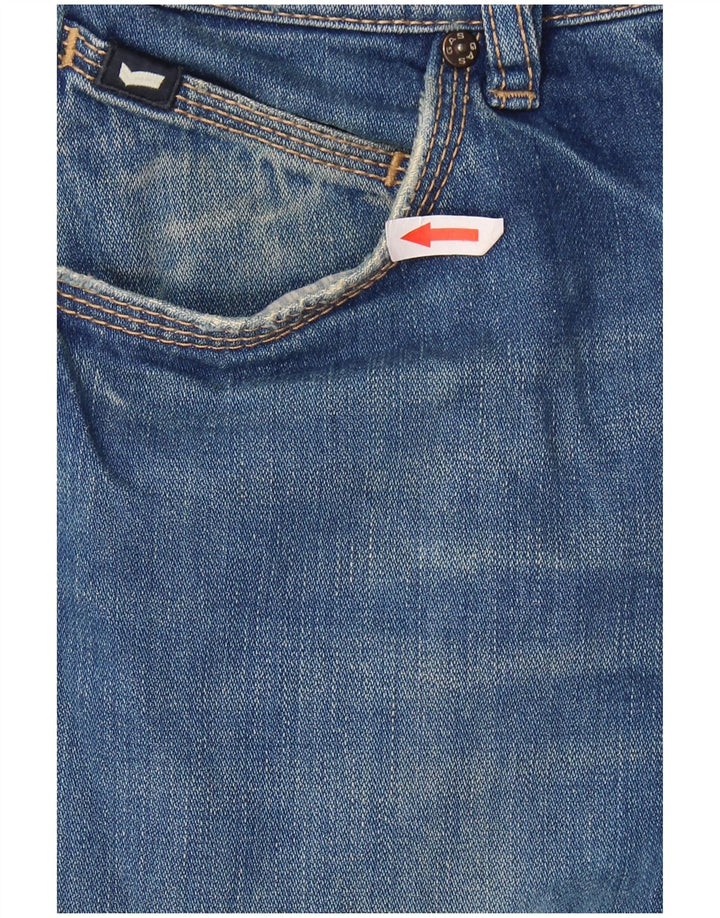 GAS Γυναικείο Slim Jeans W32 L29 Μπλε Βαμβακερό