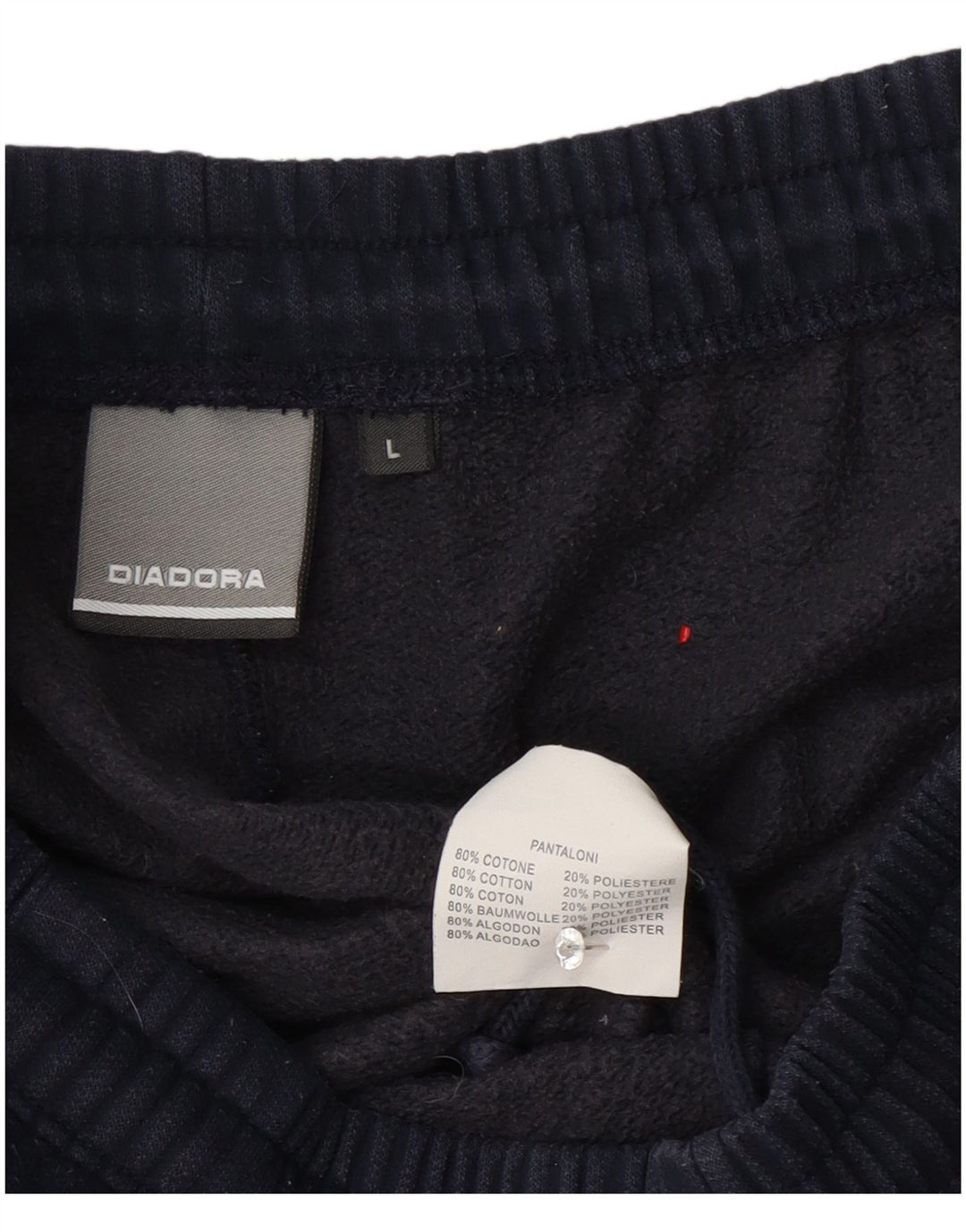 Ανδρική αθλητική φόρμα Diadora Παντελόνι μεγάλο navy μπλε βαμβακερό