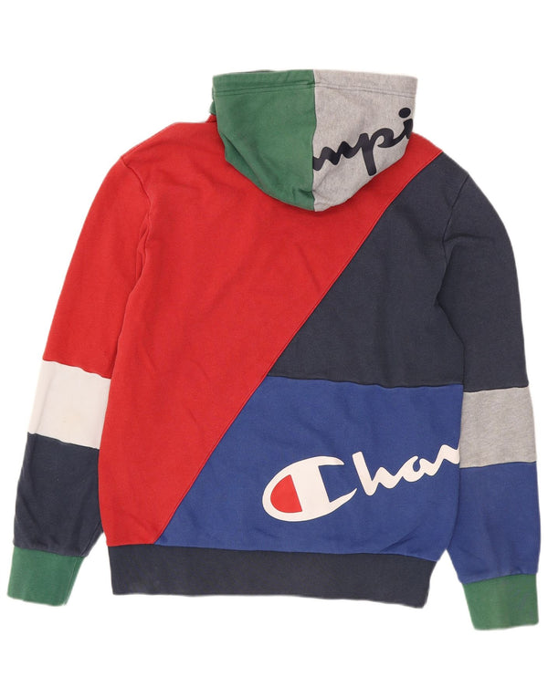 Champion Mens Graphic Hoodie Jumper XL Πολύχρωμο Colourblock