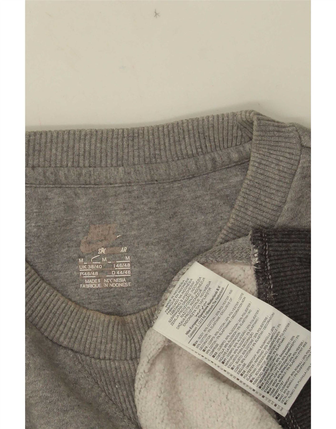 Ανδρικό φούτερ Nike Jumper UK 38/40 Βαμβακερό μεσαίο γκρι