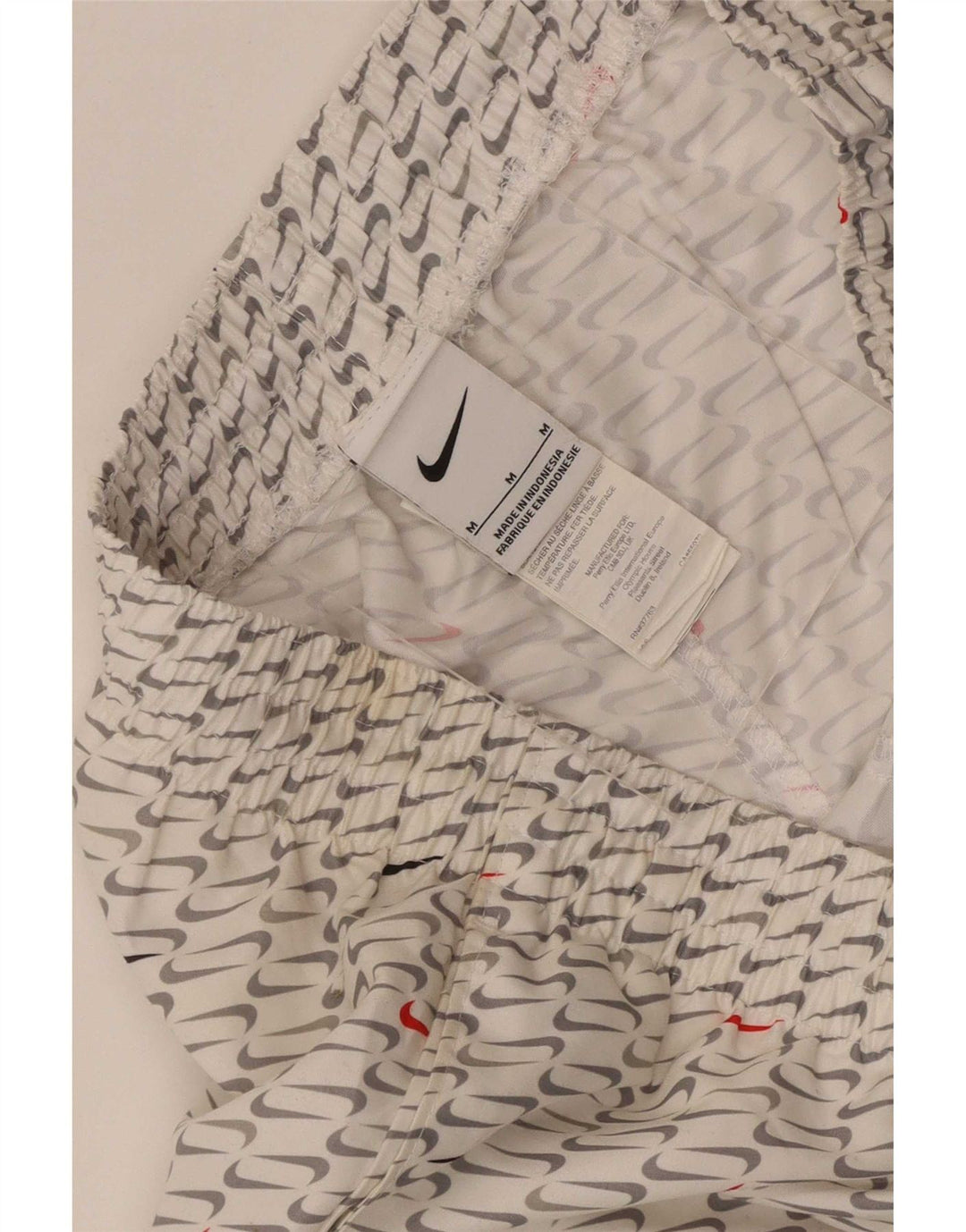 Ανδρικά γραφικά αθλητικά σορτς Nike από μεσαίο λευκό πολυεστέρα