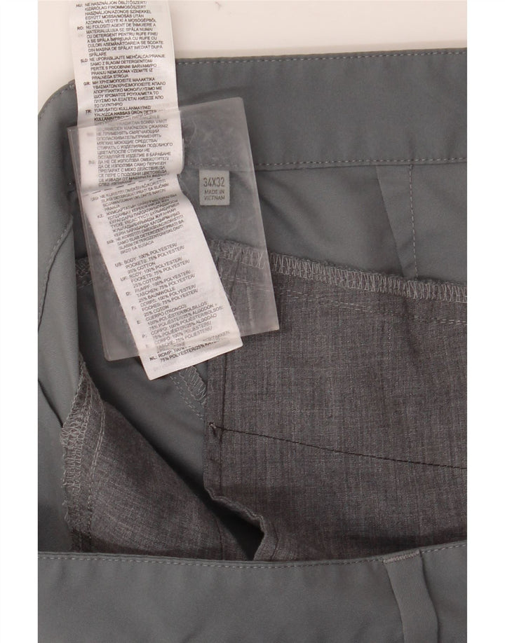 Ανδρικό παντελόνι Chino ADIDAS Slim W34 L32 Γκρι Πολυεστέρας