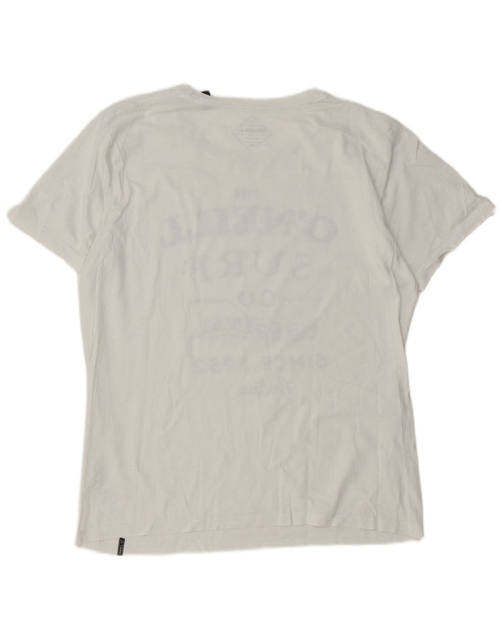 Ανδρικό γραφικό μπλουζάκι O'Neill, μεσαίο λευκό βαμβακερό