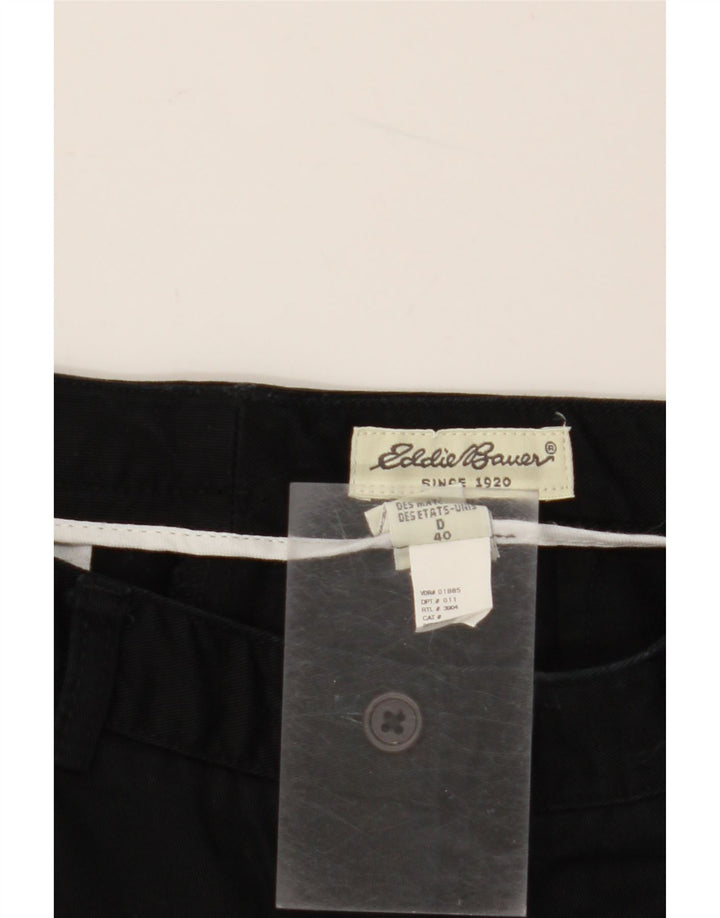 EDDIE BAUER Γυναικείο ίσιο παντελόνι Chino EU 40 Medium W30 L30 Μαύρο