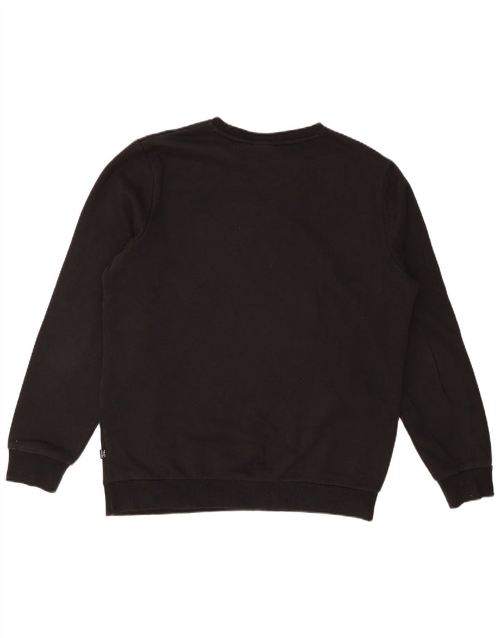 Ανδρικό γραφικό φούτερ PUMA, μεσαίο μαύρο βαμβακερό