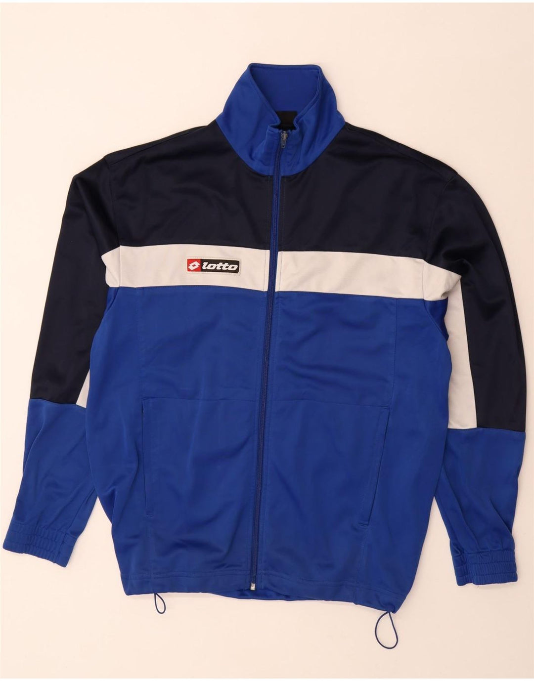 Ανδρική φόρμα LOTTO Top Jacket XL Blue Colourblock Polyester