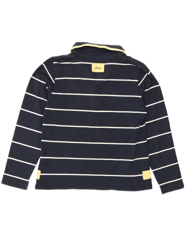 Joules Γυναικεία φούτερ με φερμουάρ Jumper UK 16 Large Navy Blue ριγέ