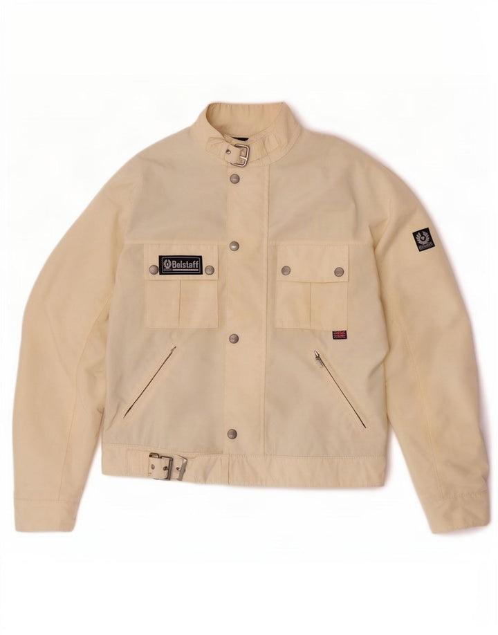 Belstaff Γυναικείο Μπουφάν Racer UK 12 Medium Off White Nylon