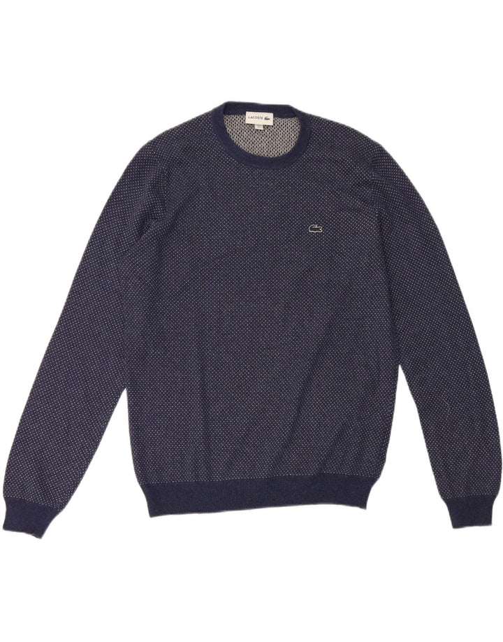 Ανδρικό πουλόβερ Lacoste Crew Neck Jumper Μέγεθος 5 Μεγάλο Μαλλί Navy Blue