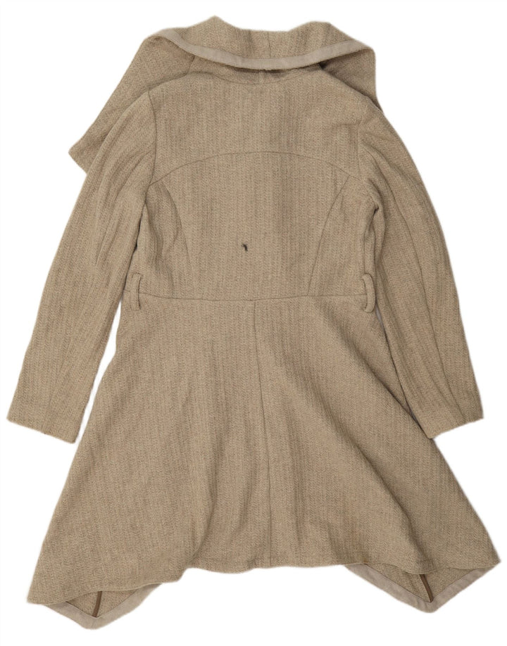 Γυναικείο Oasis Oversized Ανοιχτό Πανωφόρι UK 10 Small Beige Wool