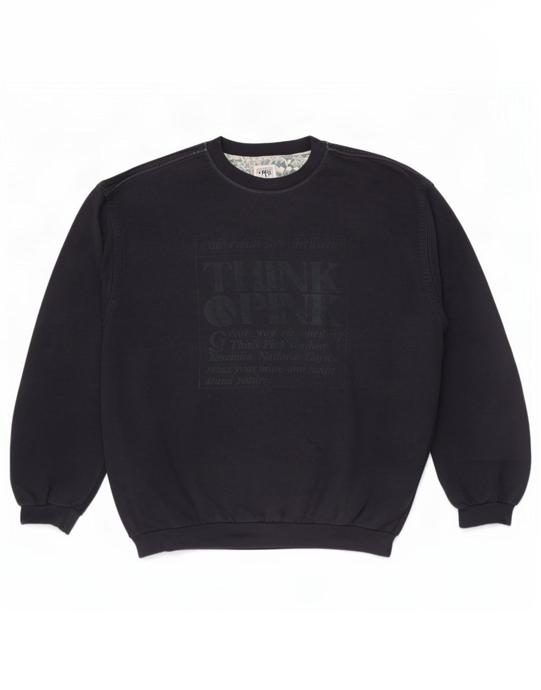 Think Pink Ανδρικό γραφικό φούτερ Jumper 2XL Navy Blue
