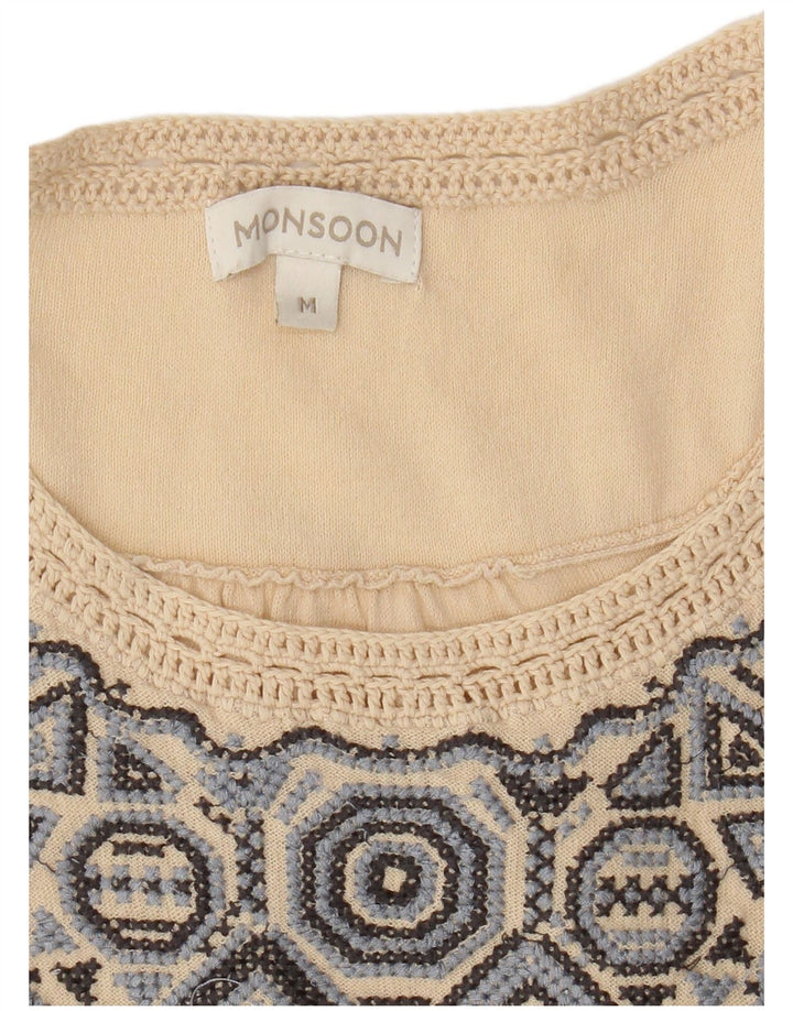 Γυναικεία μπλούζα Monsoon Top UK 14 Medium Beige Fair Isle