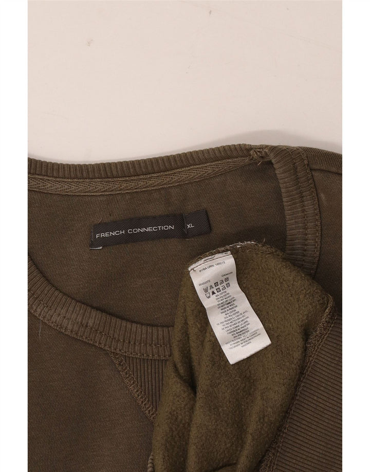ΓΑΛΛΙΚΗ ΣΥΝΔΕΣΗ Ανδρική φούτερ Jumper XL Χακί Βαμβακερό