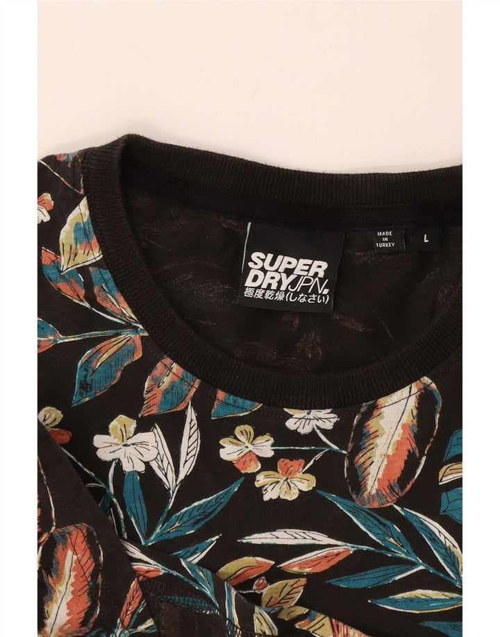 Ανδρικό γραφικό μπλουζάκι Superdry Top μεγάλο πολύχρωμο φλοράλ