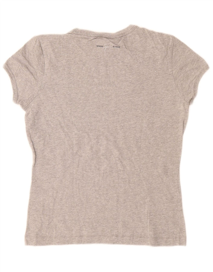 CHAMPION Womens Heritage Classics Graphic T-shirt Top UK 12 Medium Grey