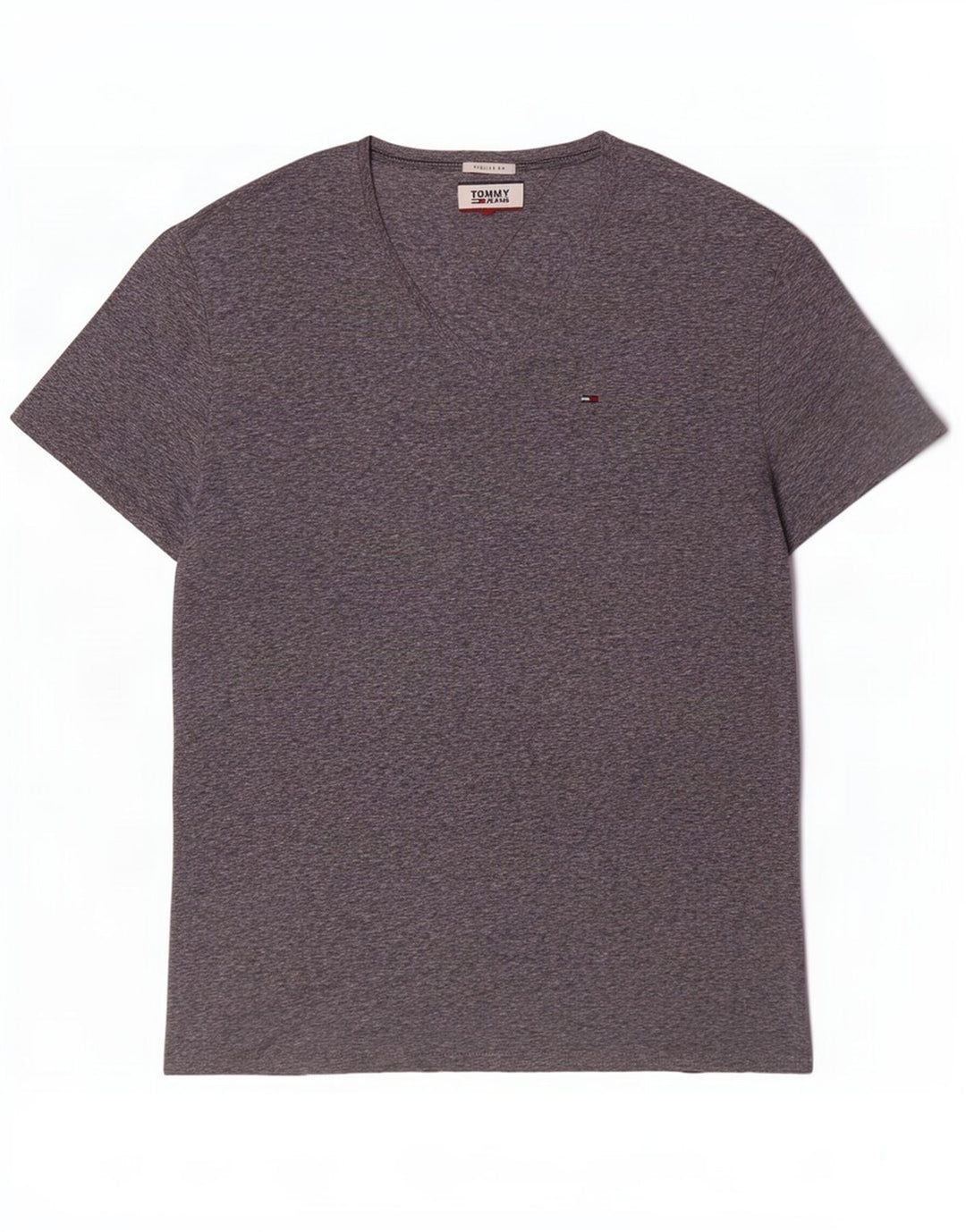 Tommy Hilfiger Ανδρικό T-Shirt με κανονική εφαρμογή Top XL με γκρι φλύκταινες πολυεστέρα