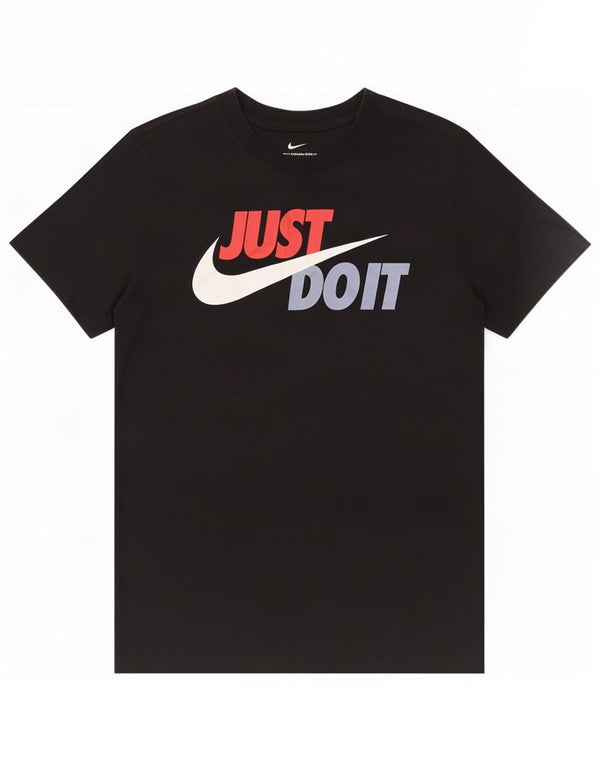 Ανδρικό γραφικό μπλουζάκι Nike, μικρό μαύρο βαμβακερό