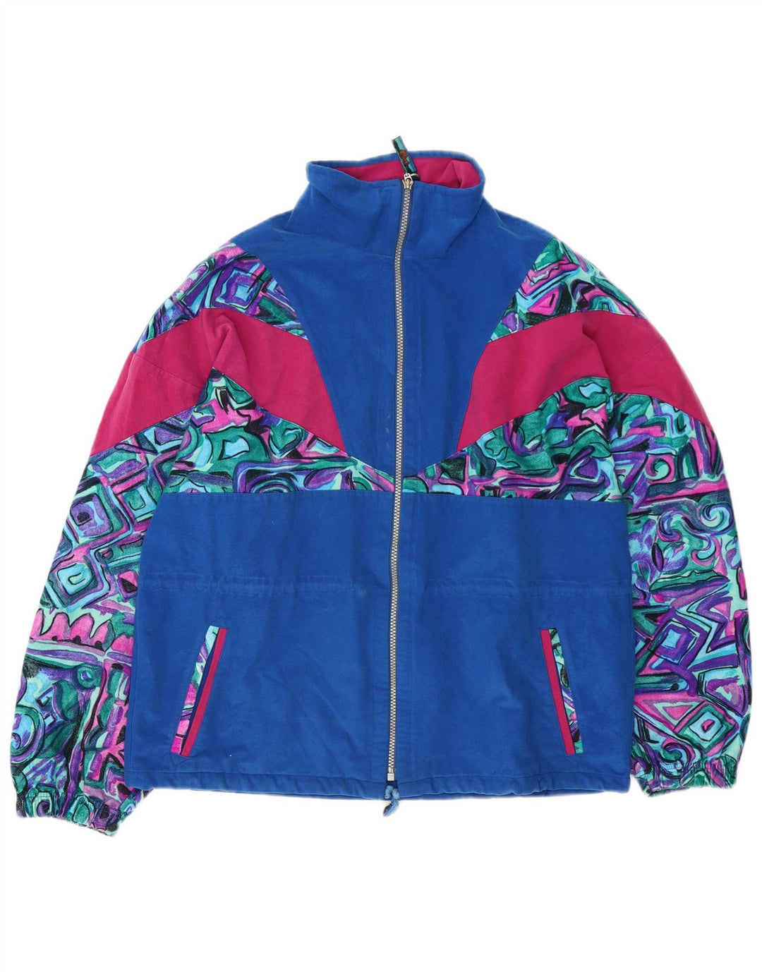 Γυναικεία φόρμα υπερμεγέθη Terinda Top Jacket UK 14 Medium Blue Geometric