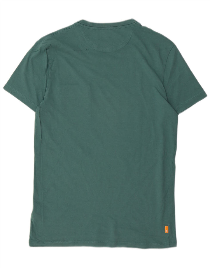 Ανδρικό T-shirt Timberland Slim Fit Top Μεσαίο πράσινο βαμβακερό