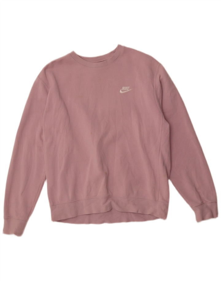 Γυναικείο φούτερ Nike Jumper UK 14 Μεσαίο ροζ βαμβακερό