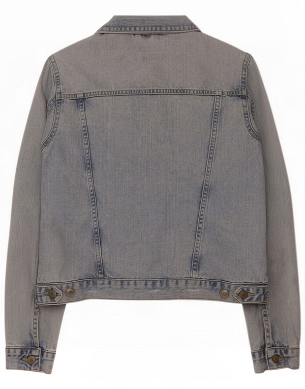 Topshop Γυναικείο Τζιν μπουφάν UK 10 Small Blue Cotton